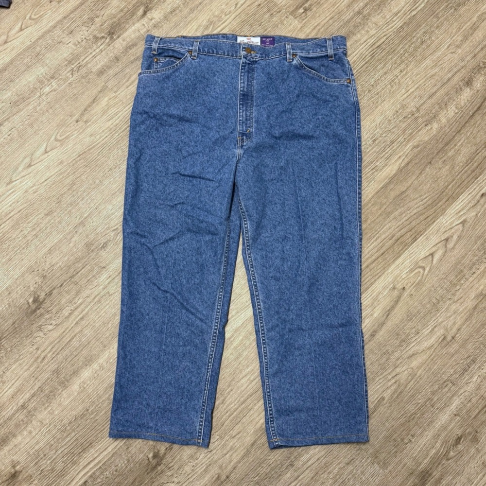 Levi Strauss Signature 540 Relaxed Fit Jeans Mens 42x26 Blue Wrinkle Free Denim